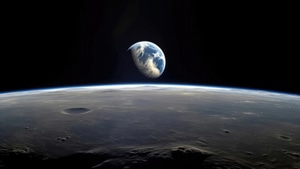 Earth, Moon, Manipulation, Night, Digital Universe, Artist, Artwork, Digital Art, 4K wallpaper