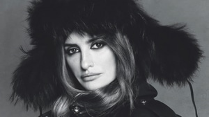 Penelope Cruz, Celebrities, Girls, Monochrome, 4K wallpaper