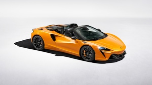 McLaren Artura Spider, 2024, White background, 4K wallpaper