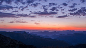 Silhouette, Mountains, Sunset, Horizon, Dusk, Slovakia, 4K wallpaper