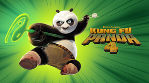 Kung Fu Panda 4, Official, Movie poster, Po (Kung Fu Panda), Green background, 4K wallpaper
