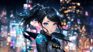 Batwoman, Superheroes, Anime Girl, Anime, Ai Girls, Ai, Artist, Artwork, Digital Art, Deviantart, 4K wallpaper