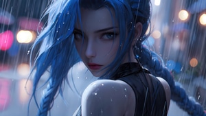 Jinx League Of Legends, Vi League Of Legends, Games, 2023 Games, Artist, Artwork, Digital Art, Video Games, Pixiv, 4K wallpaper