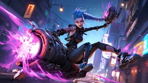 Jinx League Of Legends, Vi League Of Legends, Arcane, Games, Artwork, Video Games, Pixiv, 4K wallpaper