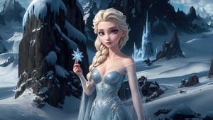 Frozen 2, Movies, Disney, Elsa, Fantasy Girls, Fantasy, Artist, Artwork, Digital Art, Pixiv, 4K wallpaper