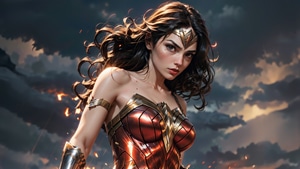 Wonder Woman, Superheroes, Artwork, Artist, Digital Art, Art, Pixiv, 4K wallpaper