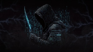 Hacker, Grim Reaper, Ubuntu, Linux, Terminal, Computer, Ai, Artist, Artwork, Digital Art, 4K wallpaper
