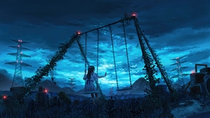 Anime Girl, Anime, Swing, Artist, Artwork, Digital Art, Pixiv, 4K wallpaper