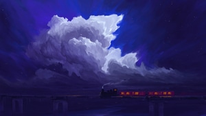 Train, Artist, Artwork, Digital Art, 4K wallpaper