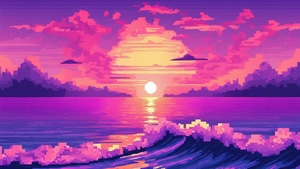 8 Bit, Synthwave, Artist, Artwork, Digital Art, Deviantart, 4K wallpaper