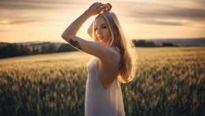 White Dress, Girls, Model, 4K wallpaper