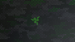 Razer, Dark background, Hexagons, Abstract background, Neon Green, 4K wallpaper