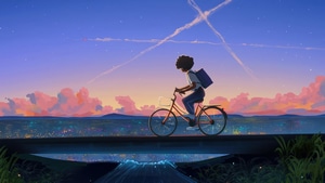 Bicycle, School, Artist, Artwork, Digital Art, 4K wallpaper