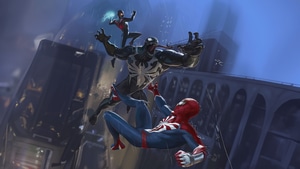 Spiderman 2, Spider Man 2, Spiderman, Venom, Superheroes, Ps5 Games, Ps Games, 2023 Games, Games, Artwork, Artist, Digital Art, Behance, 4K wallpaper