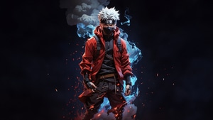 Sasuke Uchiha, Naruto, Anime, Artwork, Digital Art, 4K wallpaper