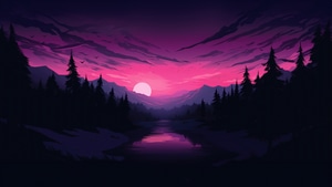 Synthwave, Artist, Artwork, Digital Art, 4K wallpaper