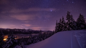 Mountains, Snow, Nature, 4K wallpaper