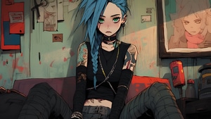 Jinx League Of Legends, League Of Legends, Arcane, Anime, Games, 4K wallpaper