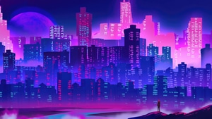 Neon, City, Buildings, Artist, Artwork, Digital Art, Deviantart, 4K wallpaper