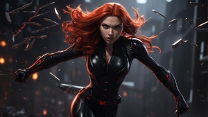 Black Widow, Superheroes, Artist, Artwork, Digital Art, Deviantart, 4K wallpaper