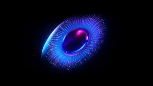 Purple abstract, Sphere, Black background, Digital Art, AMOLED, 4K wallpaper