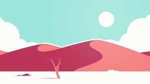 Desert, Dunes, Minimalism, Minimalist, Artist, Artwork, Digital Art, Deviantart, 4K wallpaper