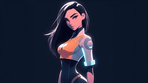 Anime Girl, Anime, Cyborg, Artist, Artwork, Digital Art, 4K wallpaper