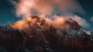 Mountains, Fog, Landscape, Nature, 4K wallpaper
