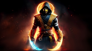 Scorpion, Mortal Kombat, Games, Digital Art, 4K wallpaper