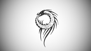 Dragon, Minimalism, Minimalist, Artist, Artwork, Digital Art, 4K wallpaper