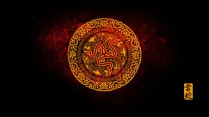 Year of the Dragon, Razer, Logo, Chinese New Year, Black background, 4K wallpaper