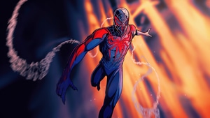 Spiderman 2099, Spiderman, Superheroes, Artwork, Digital Art, 4K wallpaper