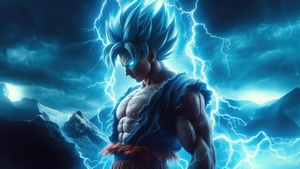 Goku, Anime, Artwork, Digital Art, 4K wallpaper