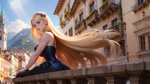 Fantasy Girls, Blonde, Ai, Ai Girls, Artist, Artwork, Digital Art, 4K wallpaper