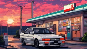 Mitsubishi, Pixel, Cars, Artist, Artwork, Digital Art, Deviantart, 4K wallpaper