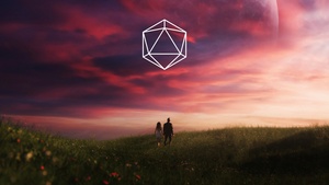 Couple, Dreamlike, Serenity, Planet, Landscape, Grassland, 4K wallpaper
