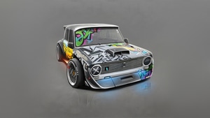 Cars, Graffiti, Artist, Artwork, Digital Art, Artstation, 4K wallpaper