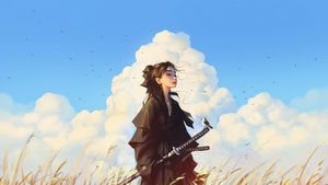 Warrior, Sword, Artist, Artwork, Digital Art, 4K wallpaper