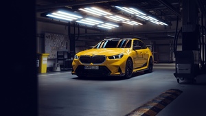 , Yellow cars, BMW M5, 4K wallpaper