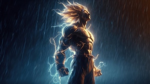 Goku, Artwork, Anime, Artist, Digital Art, Art, 4K wallpaper