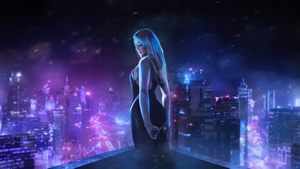 Gwen Stacy, Superheroes, Neon, Artist, Artwork, Digital Art, 4K wallpaper