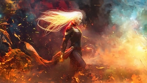 The Marvels, Captain Marvel, 2023 Movies, Movies, Superheroes, Artist, Artwork, Digital Art, Poster, 4K wallpaper