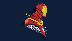 Iron Man, Superheroes, Artwork, Artist, Digital Art, Minimalism, 4K wallpaper