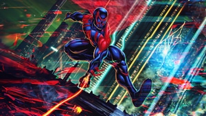 Spiderman 2099, Spiderman, Superheroes, Artwork, Digital Art, Artstation, , 4K wallpaper