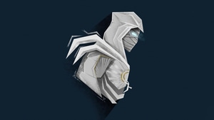 Moon Knight, Tv Shows, Superheroes, Minimalism, Minimalist, Artist, Artwork, Digital Art, 4K wallpaper