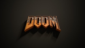 Doom, Games, Logo, 3d, 4K wallpaper