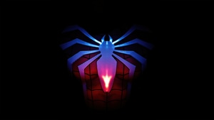 Marvels Spider Man Remastered, Spiderman, Dark, Logo, Games, 2023 Games, Ps5 Games, Ps Games, 4K wallpaper