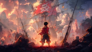 Monkey D Luffy, One Piece, Anime, Artist, Artwork, Digital Art, 4K wallpaper