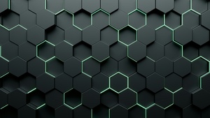 Honeycomb, Hexagons, Dark abstract, 3D background, Dark background, 4K wallpaper
