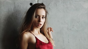 Blonde, Girls, Model, Red Dress, 4K wallpaper